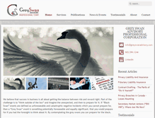 Tablet Screenshot of greyswanadvisory.com